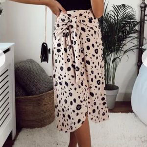 Wrap Midi Skirt